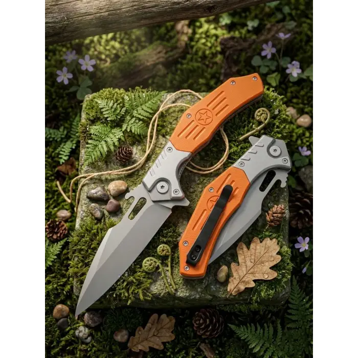 Knivox Browning D2 Çelik Rulmanlı Sistem Outdoor Kamp Bıçağı
