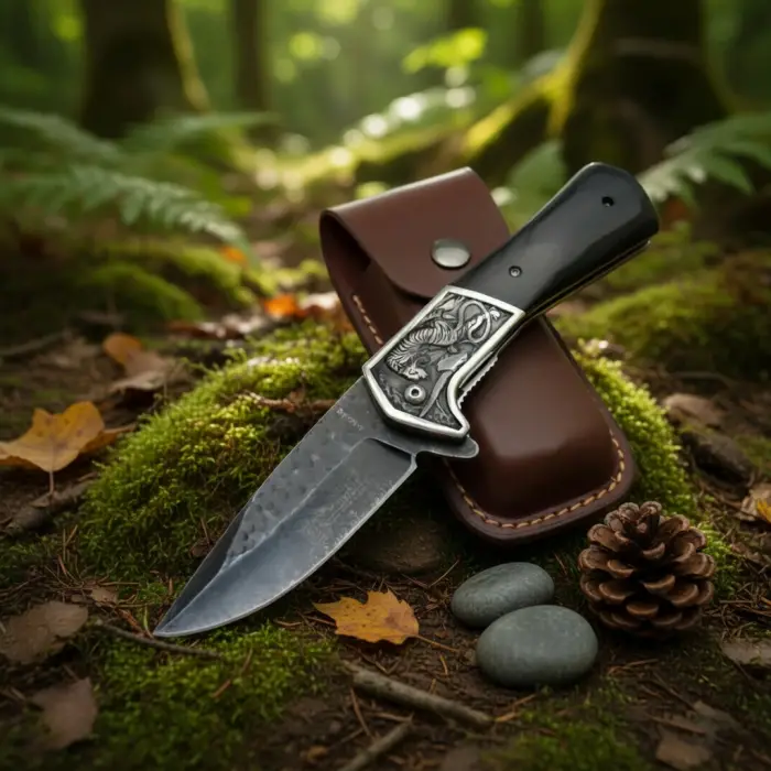 Knivox Columbia Company A3244-B Dövme Çelik Baba Kamp Çakısı