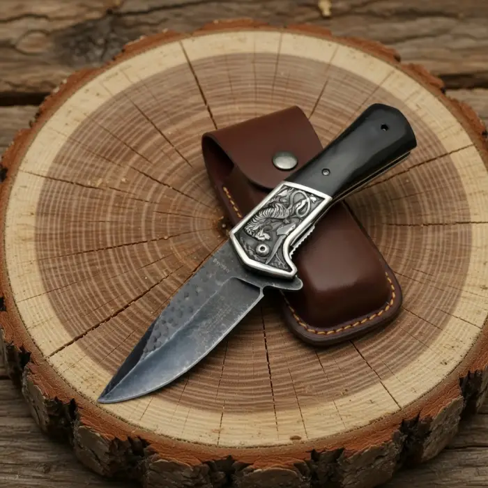 Knivox Columbia Company A3244-B Dövme Çelik Baba Kamp Çakısı