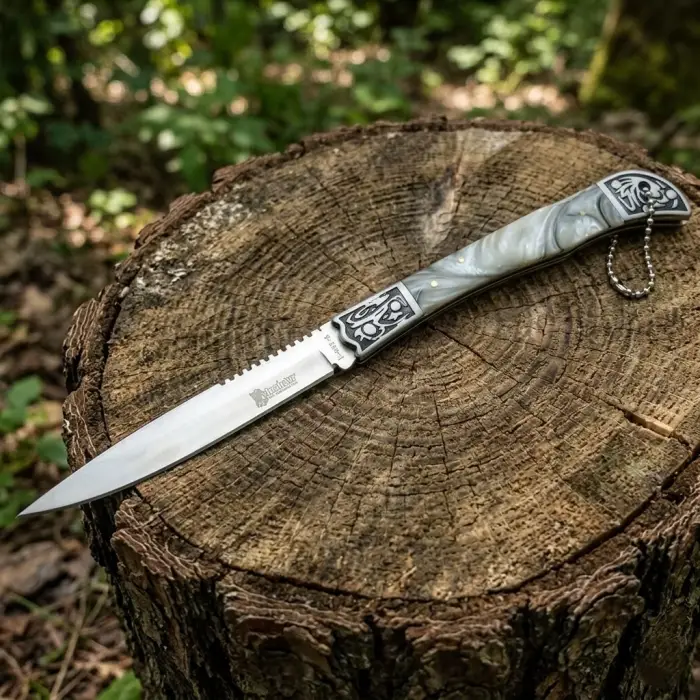 Knivox Columbia Company 807-A Büyük Boy Sedef Kamp Çakısı