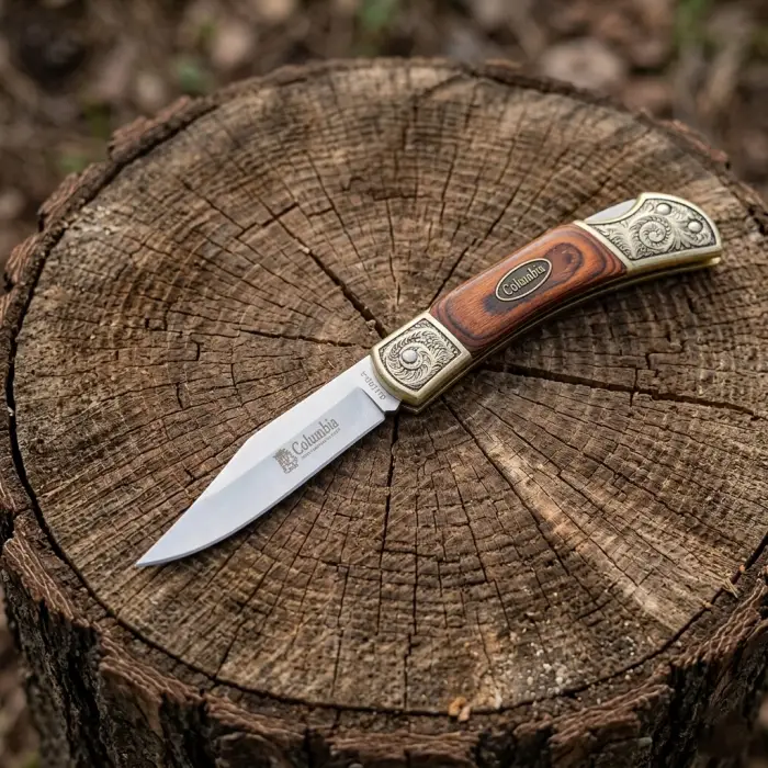 Knivox Columbia Company C1010-A İşlemeli Küçük Boy Kamp Çakısı