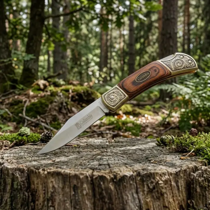 Knivox Columbia Company C1010-A İşlemeli Küçük Boy Kamp Çakısı