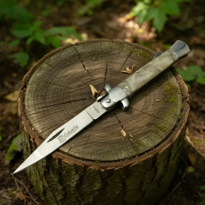 Knivox Columbia Company A032-F Sedef Kabze Manuel Kamp Çakısı