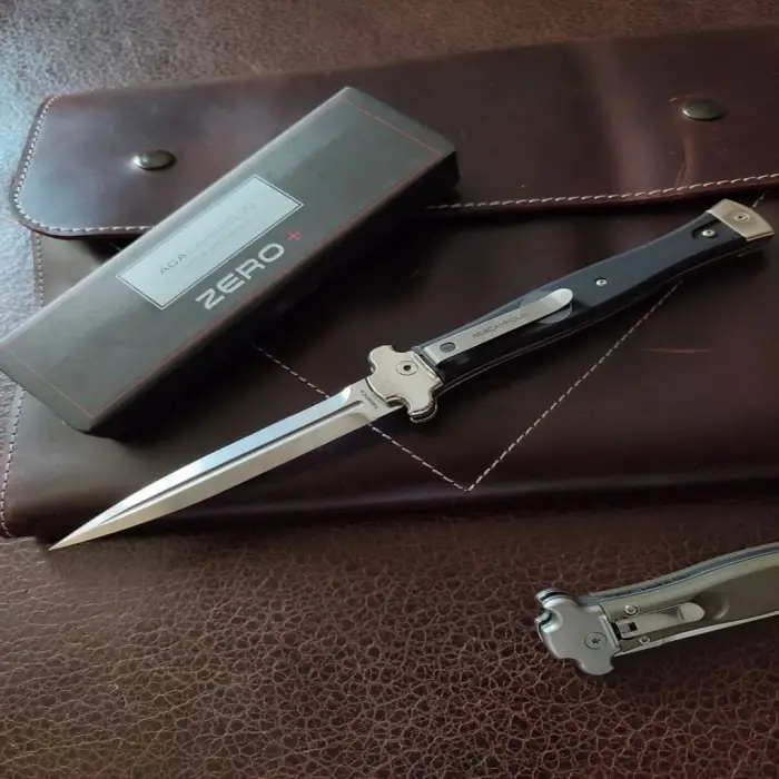 Aga Campolin Zero Plus Black 23 Cm Mandallı İtalyan Stiletto