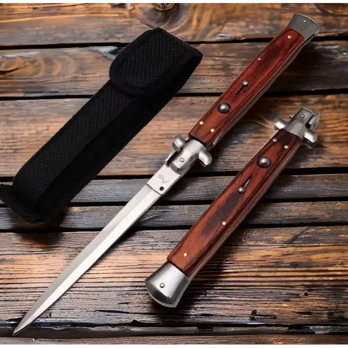 AKC AlsepeteAvm Ahşap Kabze 33 Cm İtalyan Stiletto