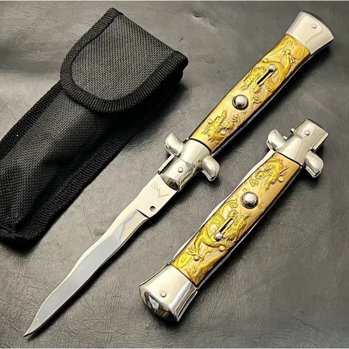 AKC AlsepeteAvm Criss Ejderha Desenli İtalyan Stiletto