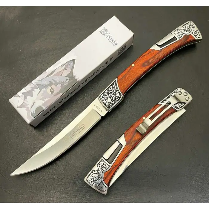 AlsepeteAvm AlsepeteAvm A3165-A İşlemeli Manuel Kamp Çakısı