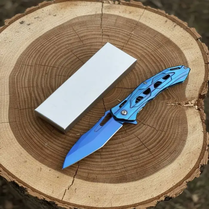 AlsepeteAvm  AlsepeteAvm Blue Pasific Pocket Knife Auto Kamp Çakısı