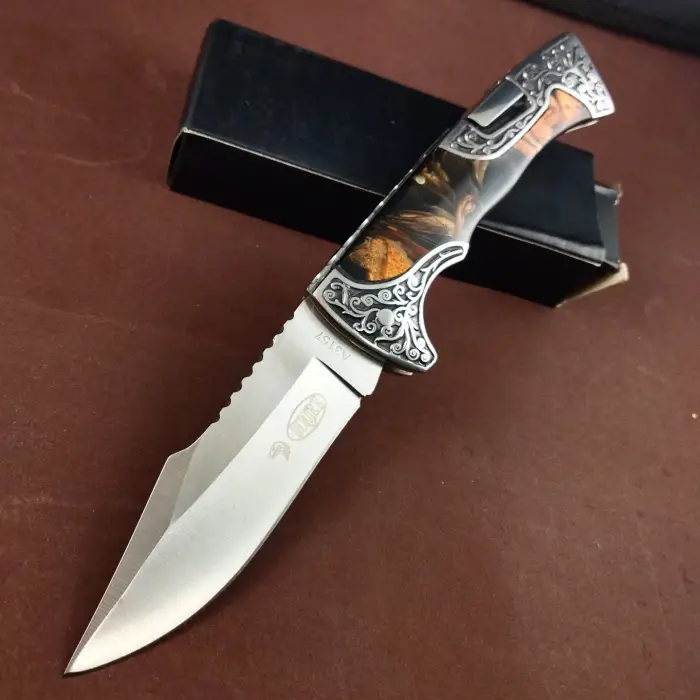 AlsepeteAvm AlsepeteAvm İşlemeli B3157C Kamp Çakısı