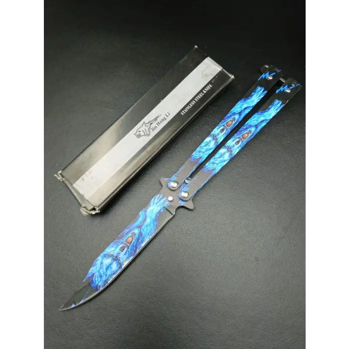 AlsepeteAvm Mavi Kaplan Desenli Tek Kelebek