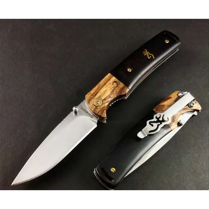 AlsepeteAvm AlsepeteAvm S2101 Ahşap Kabze Manuel Kamp Çakısı