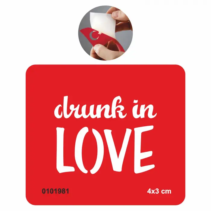 Aşk Sarhoşu  Tattoo Geçici Dövme Şablonları Kına Kalıpları