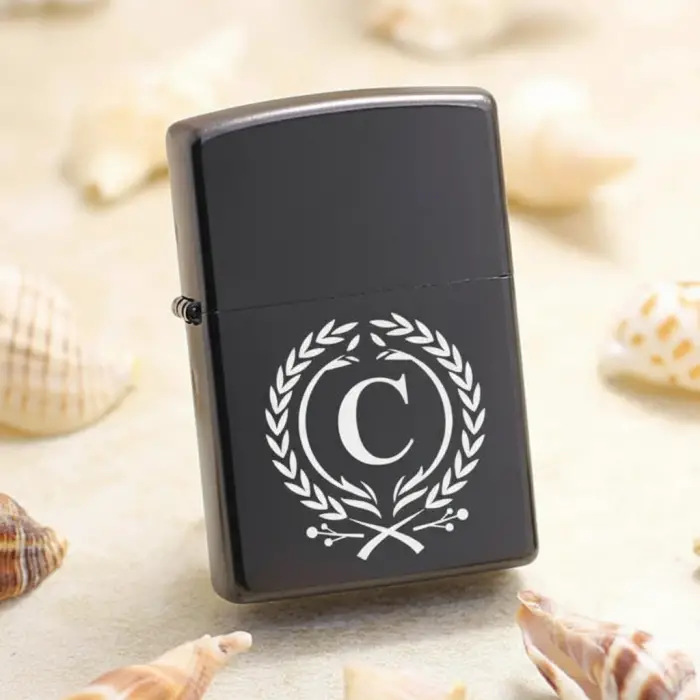 C Harfli Kişiye Özel Harf Baskılı Benzinli Çakmak