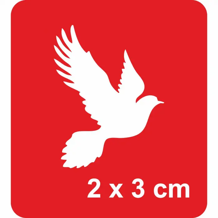 Barış Güvercini-1 Tattoo Geçici Dövme Şablonları Kına Kalıpları