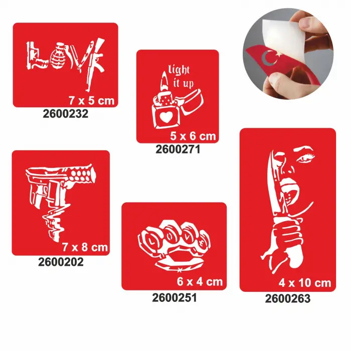 Barış Mutluluktur Dövme Şablonu Kına Deseni