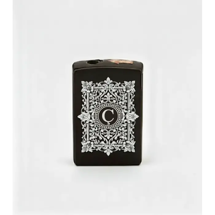 Ç Harfli Detaylı Kişiye Özel Harf Baskılı Gazlı Çakmak