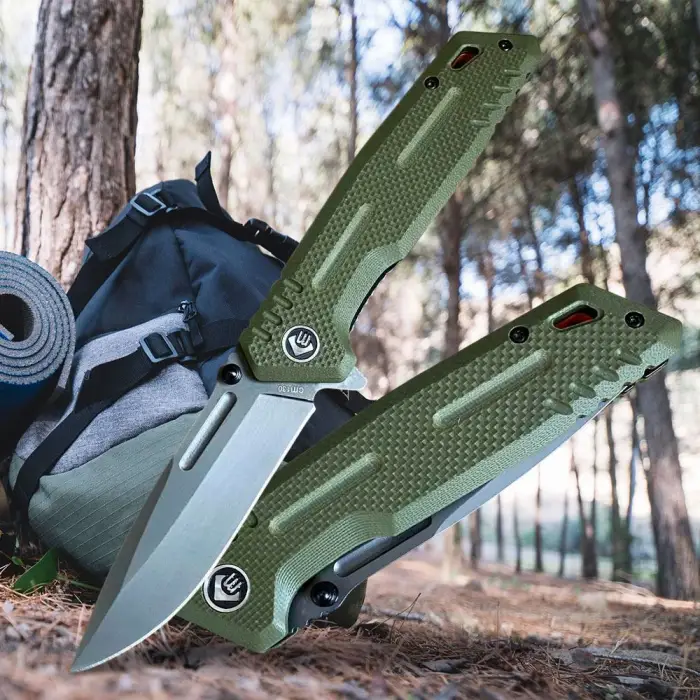 AlsepeteAvm  Chongming CM130 Haki Titanyum Kamp Çakısı