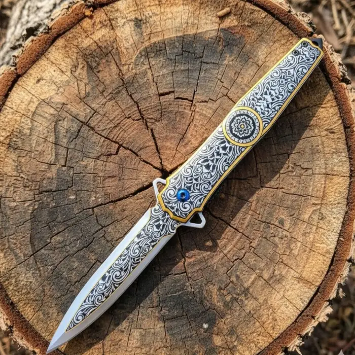 Chongming Desenli Kamp Çakısı