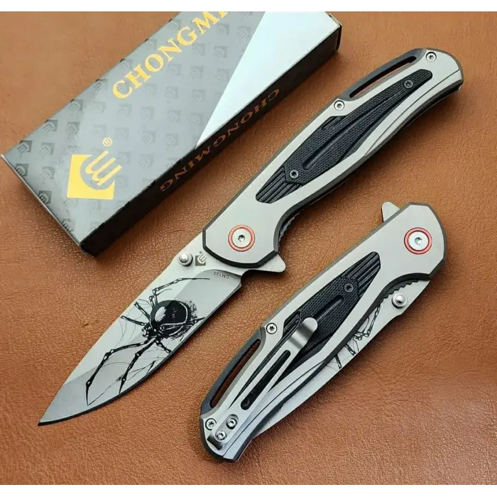 AlsepeteAvm  Chongming Örümcek Desenli Kamp Çakısı