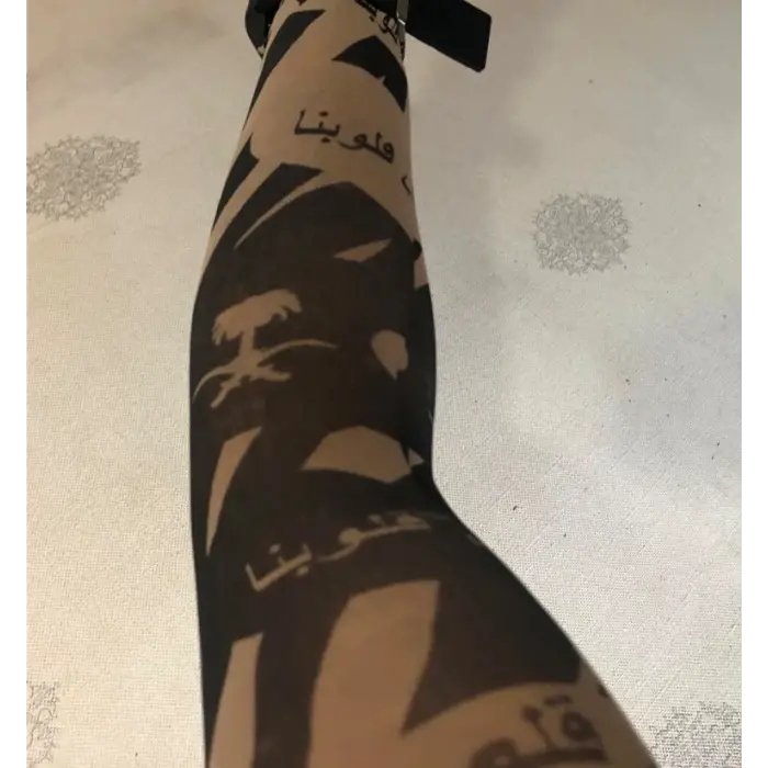 Çift Kol Giyilebilir Dövme Arabic Desenler Tattoo Sleeve