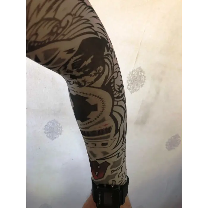 Çift Kol Giyilebilir Dövme Kanat Desenler Tattoo Sleeve