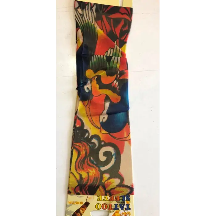 Çift Kol Giyilebilir Dövme Kızıl Desenler