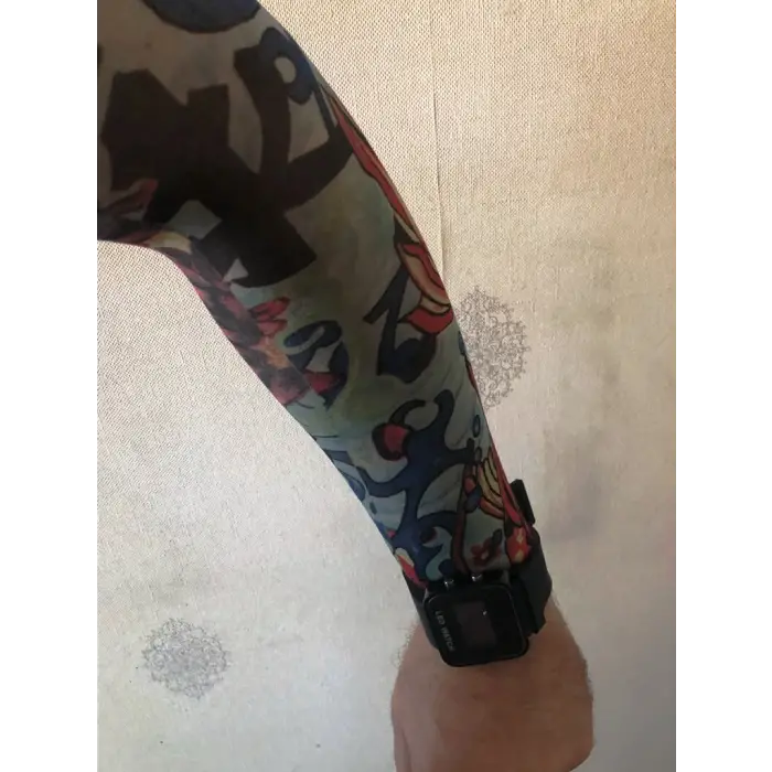 Çift Kol Giyilebilir Dövme Tribal Effect Tattoo Sleeve