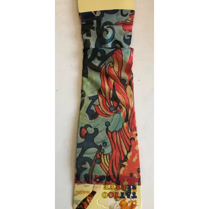 Çift Kol Giyilebilir Dövme Tribal Effect Tattoo Sleeve