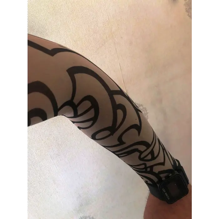 Çift Kol Giyilebilir Dövme Tribalci Desenler Tattoo Sleeve