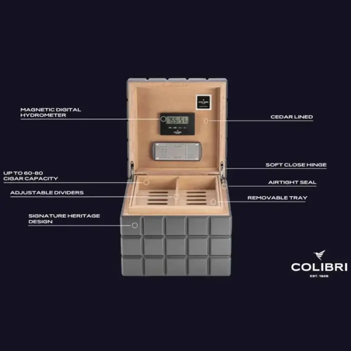 Colibri Heritage Cube Humidor HU125T6