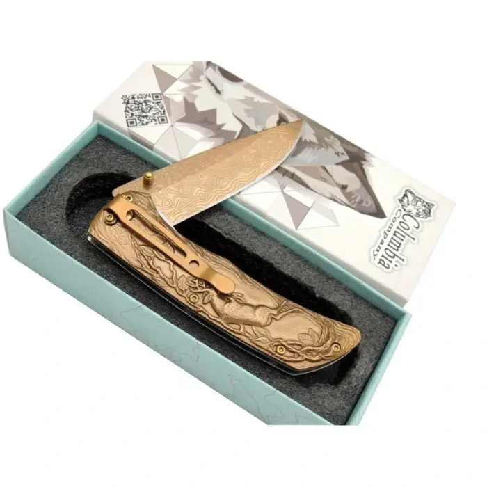 Columbia Geyikli Çakı gold FX-2370-B 21 CM