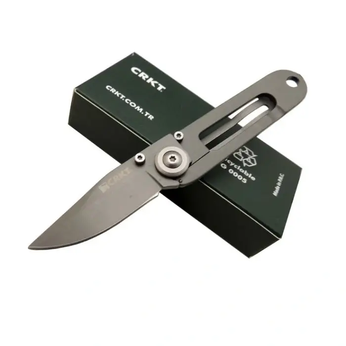 Crkt Mini Titanyum Düz Çakı 5500TD 14,5 CM