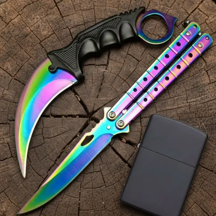 Cs Go Karambit Ve Kelebek Çakmak Hediyeli Kamp Seti