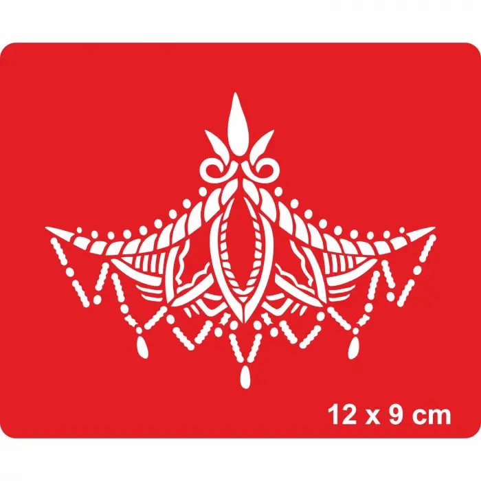 Dantel Motifi 257 Tattoo Geçici Dövme Şablonları Kına Kalıpları