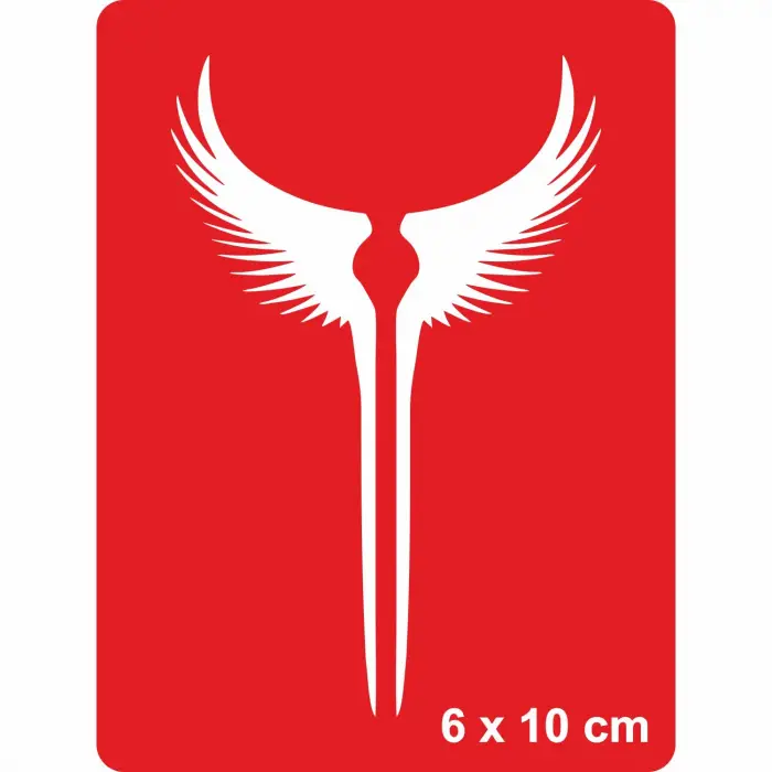 Dev Kanatlar Tattoo Geçici Dövme Şablonları Kına Kalıpları