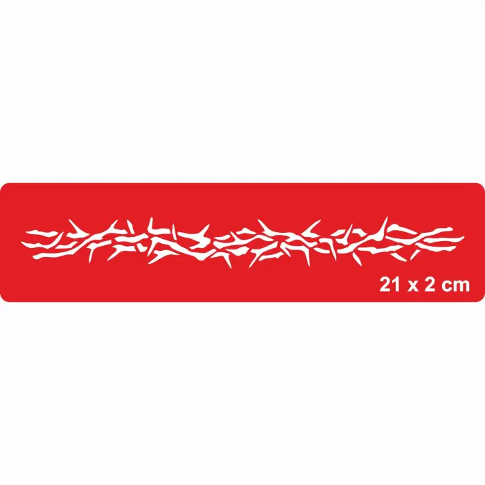 Dikenli Teller Tattoo Geçici Dövme Şablonları Kına Kalıpları