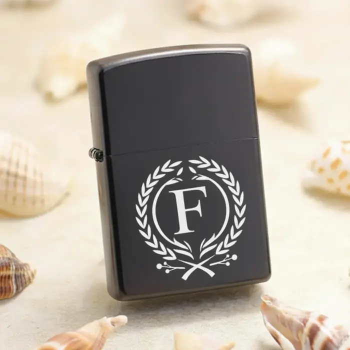 F Harfli Kişiye Özel Harf Baskılı Benzinli Çakmak