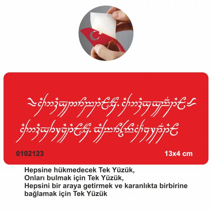 Elf Harfleri Mordor Dili  Tattoo Geçici Dövme Şablonları Kına Kalıpları