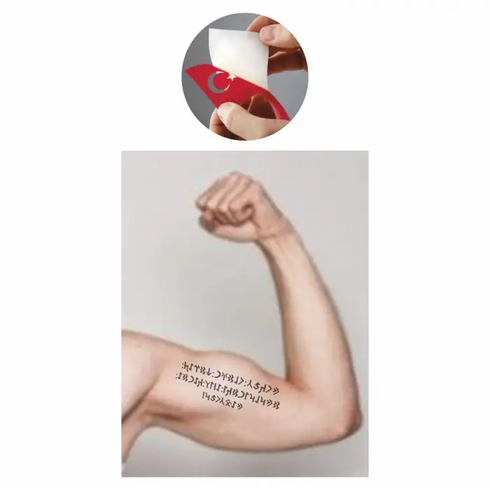 Ey!Türk Gençliği  Tattoo Geçici Dövme Şablonları Kına Kalıpları