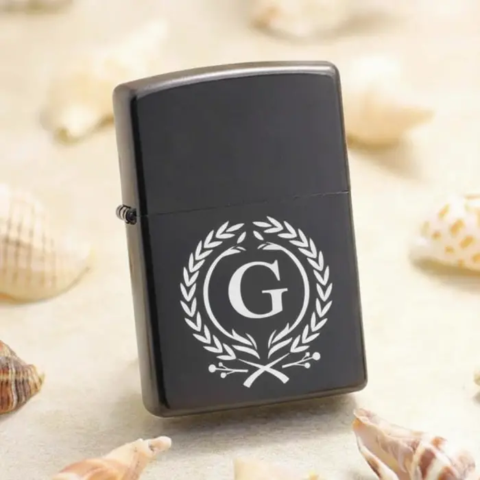 G Harfli Kişiye Özel Harf Baskılı Benzinli Çakmak