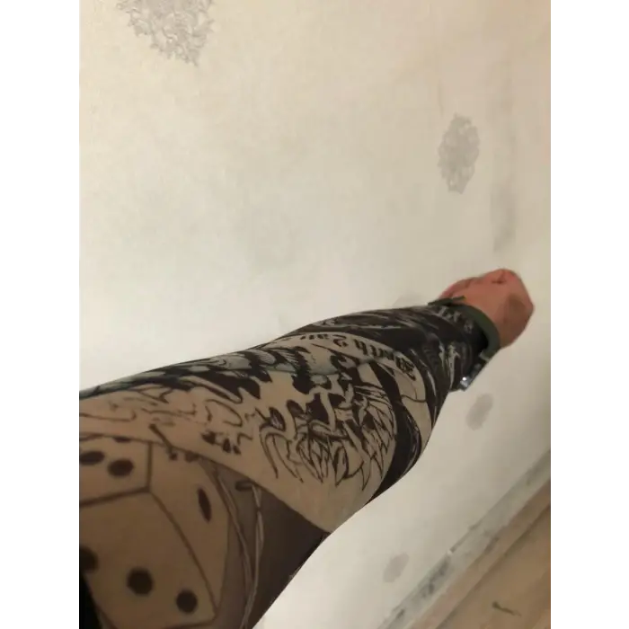 Giyilebilir Çorap Dövme Zar Dövmesi Çift Kol