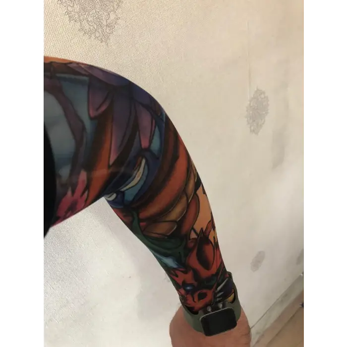 Giyilebilir Dövme Ejderha Dövmesi Çift Kol