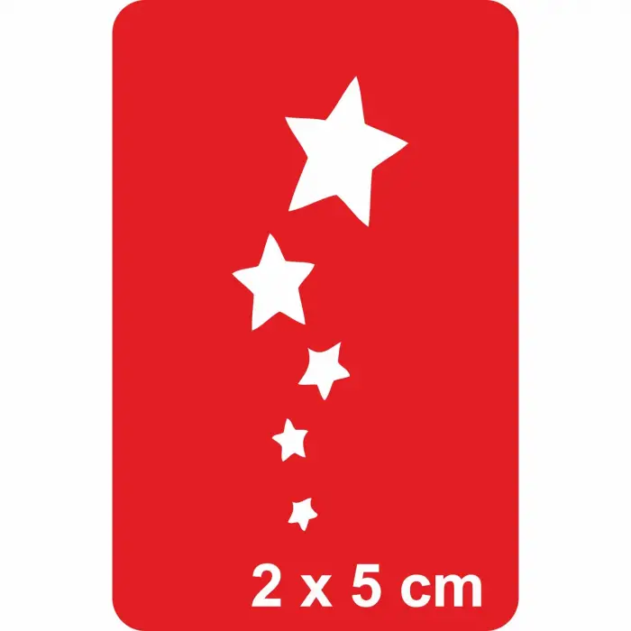 Gökyüzünde Yalnız Gezen Yıldızlar-2 Tattoo Geçici Dövme Şablonları Kına Kalıpları