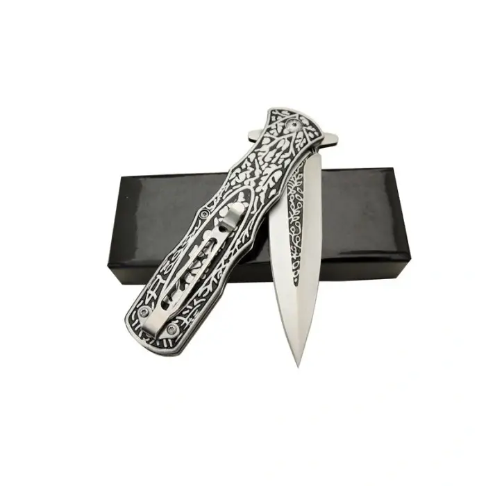 AlsepeteAvm Gravürlü  Avcı Çakısı T-38B 23 CM