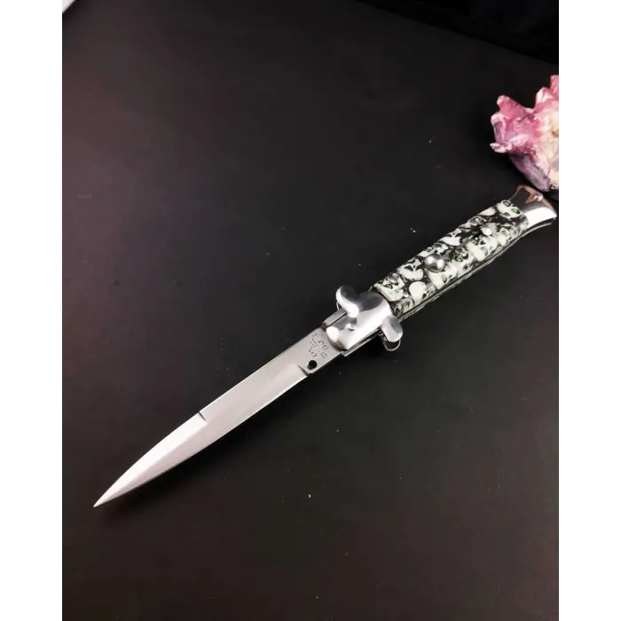 AlsepeteAvm  Gri Kuru Kafa 23 CM İtalyan Stiletto