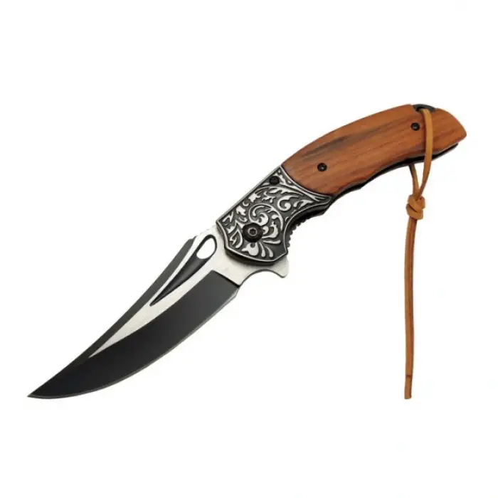 Hançer Çakı Gül Deri İpli MK106-1 21,5 CM