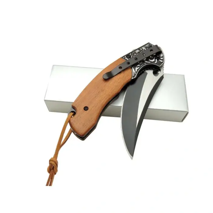 Hançer Çakı Gül Deri İpli MK106-1 21,5 CM