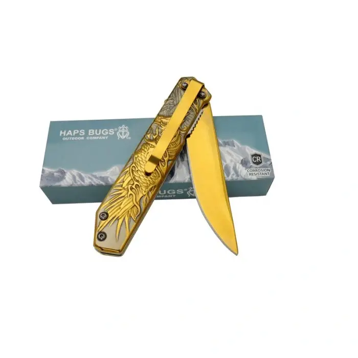 AlsepeteAvm Haps Bugs Anka Çakı Gold HC-023 GD 21 CM