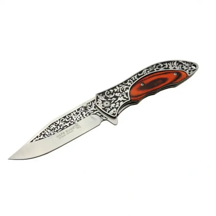 AlsepeteAvm Haps Bugs Gravürlü Çakı LO28A 22 CM