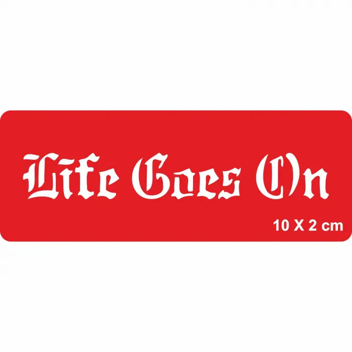 Hayat Devam Ediyor Gotik Tattoo Geçici Dövme Şablonları Kına Kalıpları